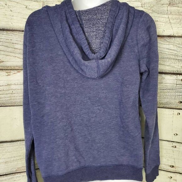 American Eagle Outfitters Women’s Navy Blue Logo Hoodie Sweatshirt Size Small - Picture 5 of 6